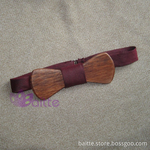 high quality wooden raw materia rosewood fashion wood bowtie for men suit